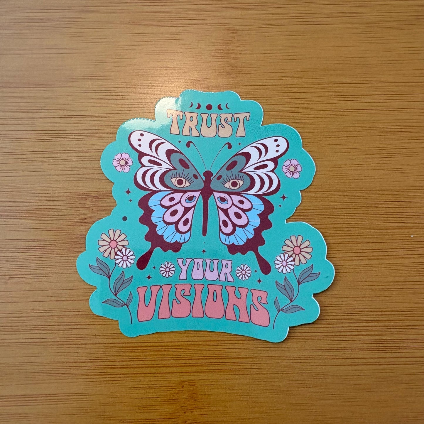 Boho style large inspirational motivational glossy vinyl waterproof stickers