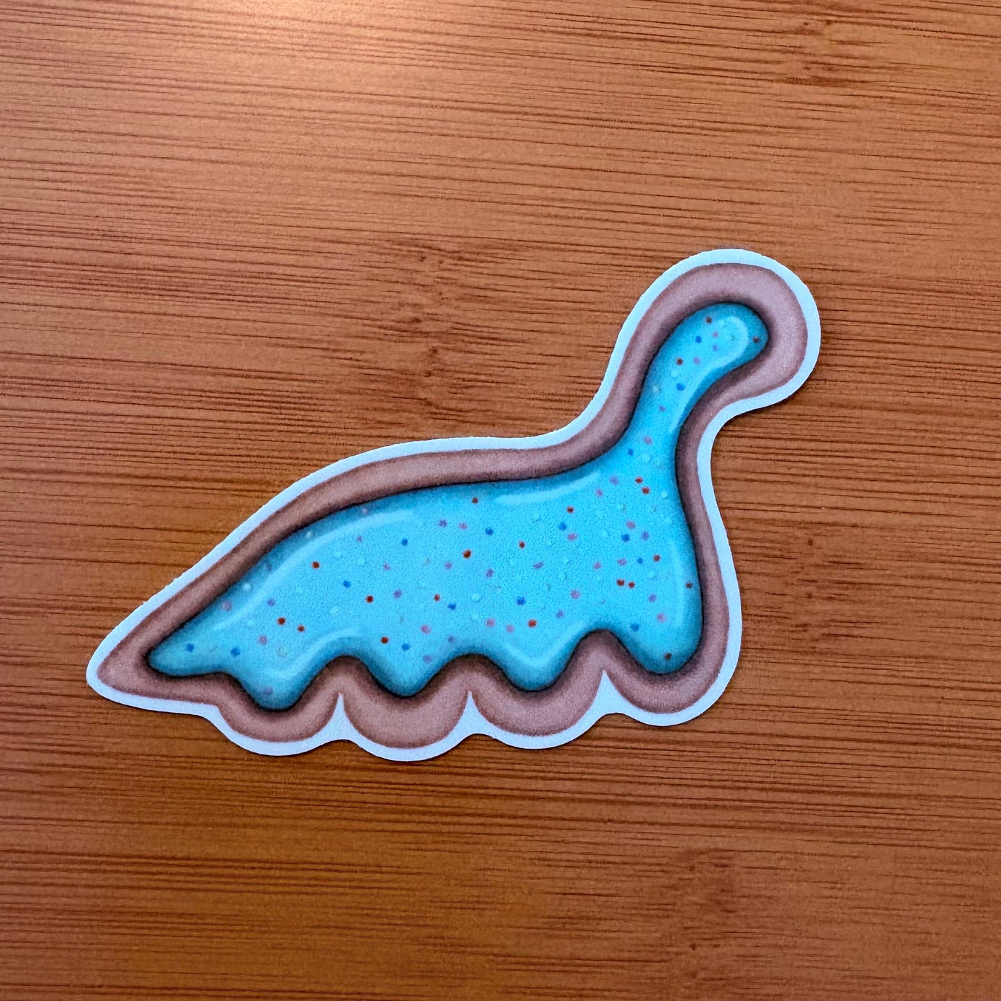 Loch Ness cookie 2.5” glossy vinyl laptop water bottle sticker decal