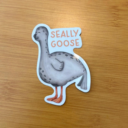 Seally goose 3” glossy vinyl waterproof sticker