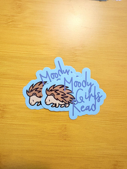 Book Lover glossy vinyl laptop water bottle sticker decal