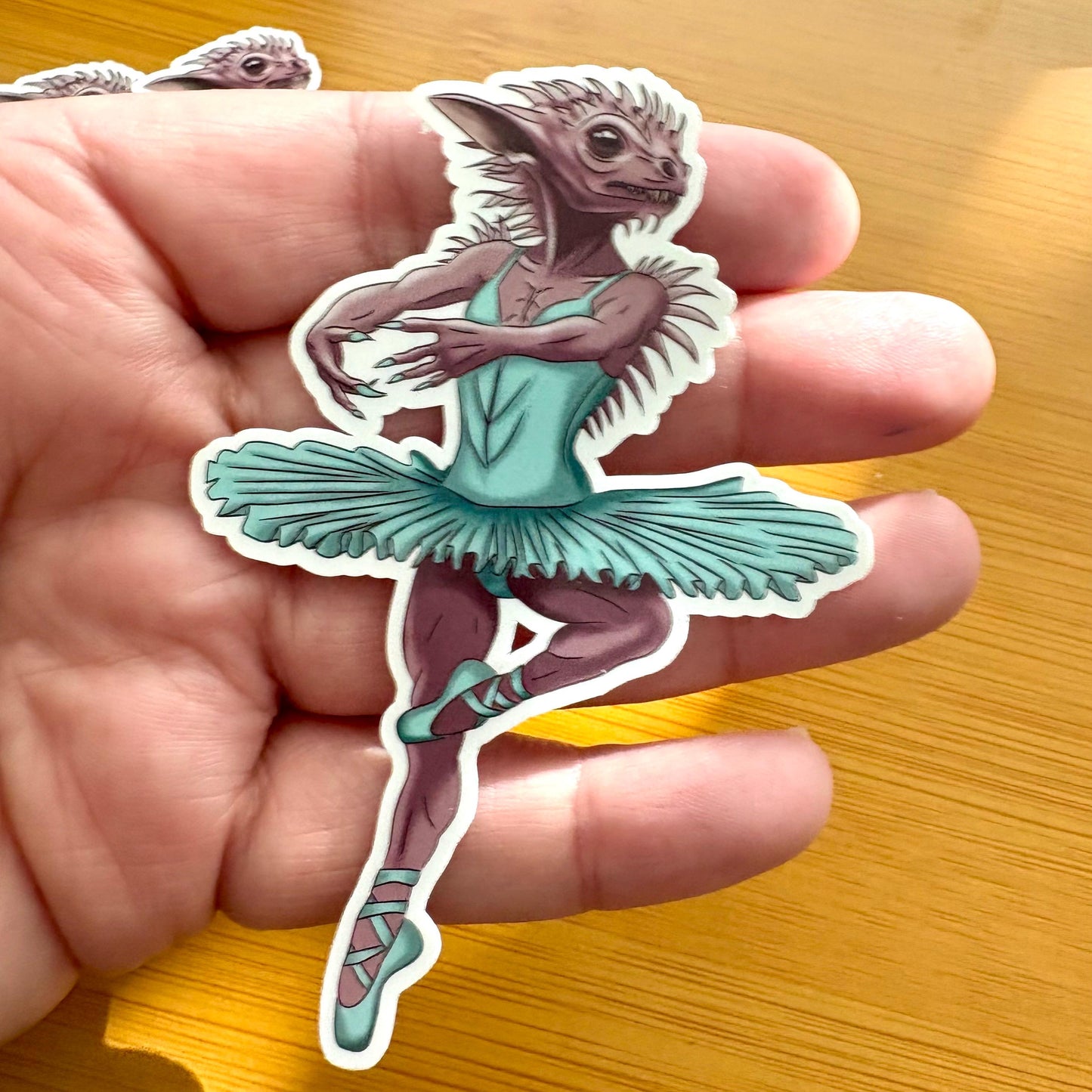 Dance of la CHUPACABRA glossy vinyl laptop water bottle sticker decal