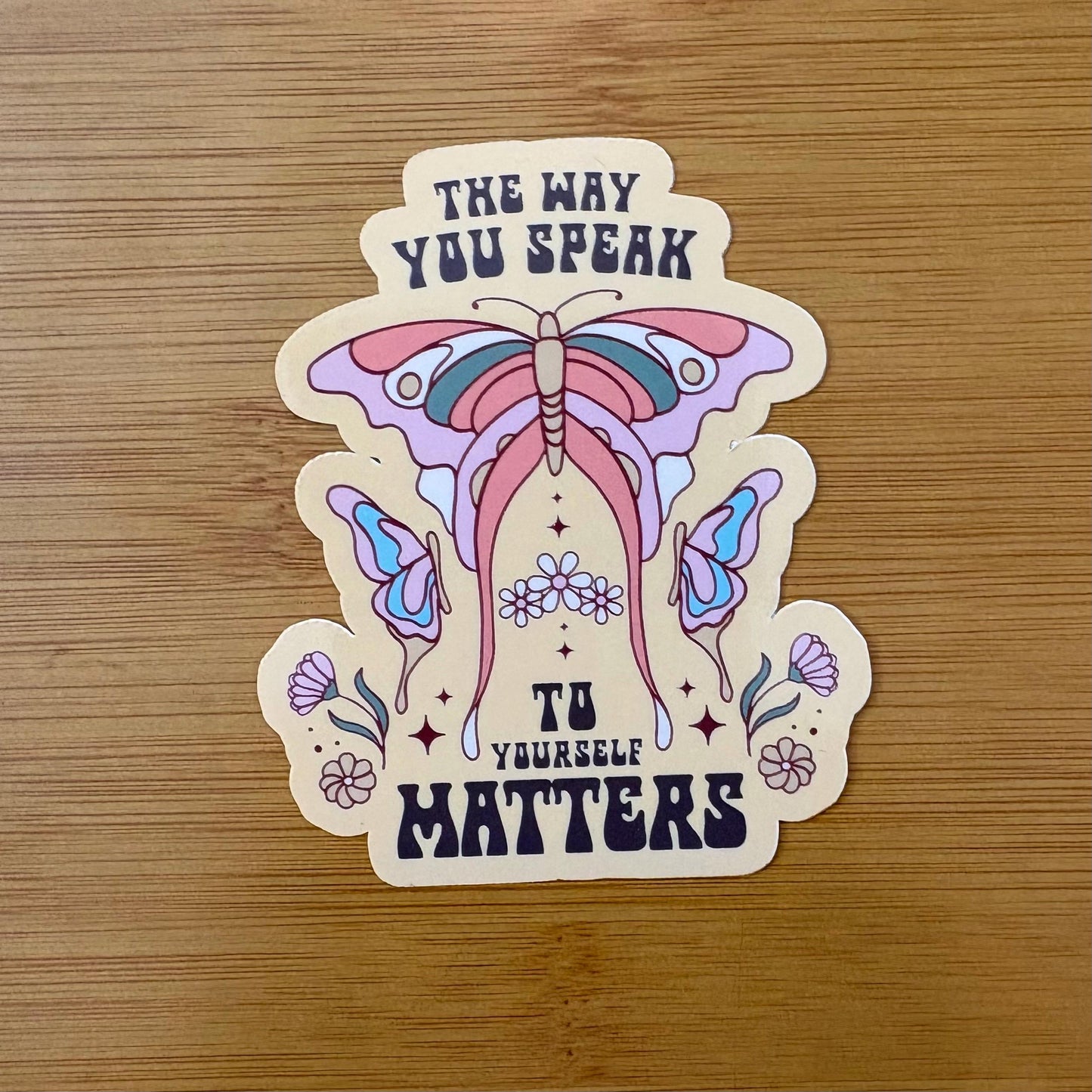 Boho style large inspirational motivational glossy vinyl waterproof stickers
