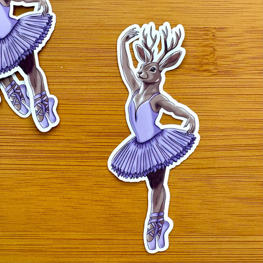 Jackalope Lake glossy vinyl laptop water bottle sticker decal