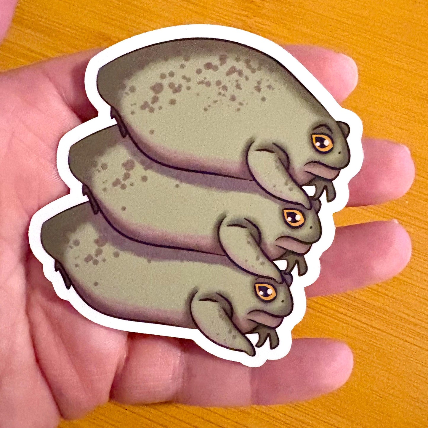 stack o toads glossy vinyl laptop water bottle sticker decal