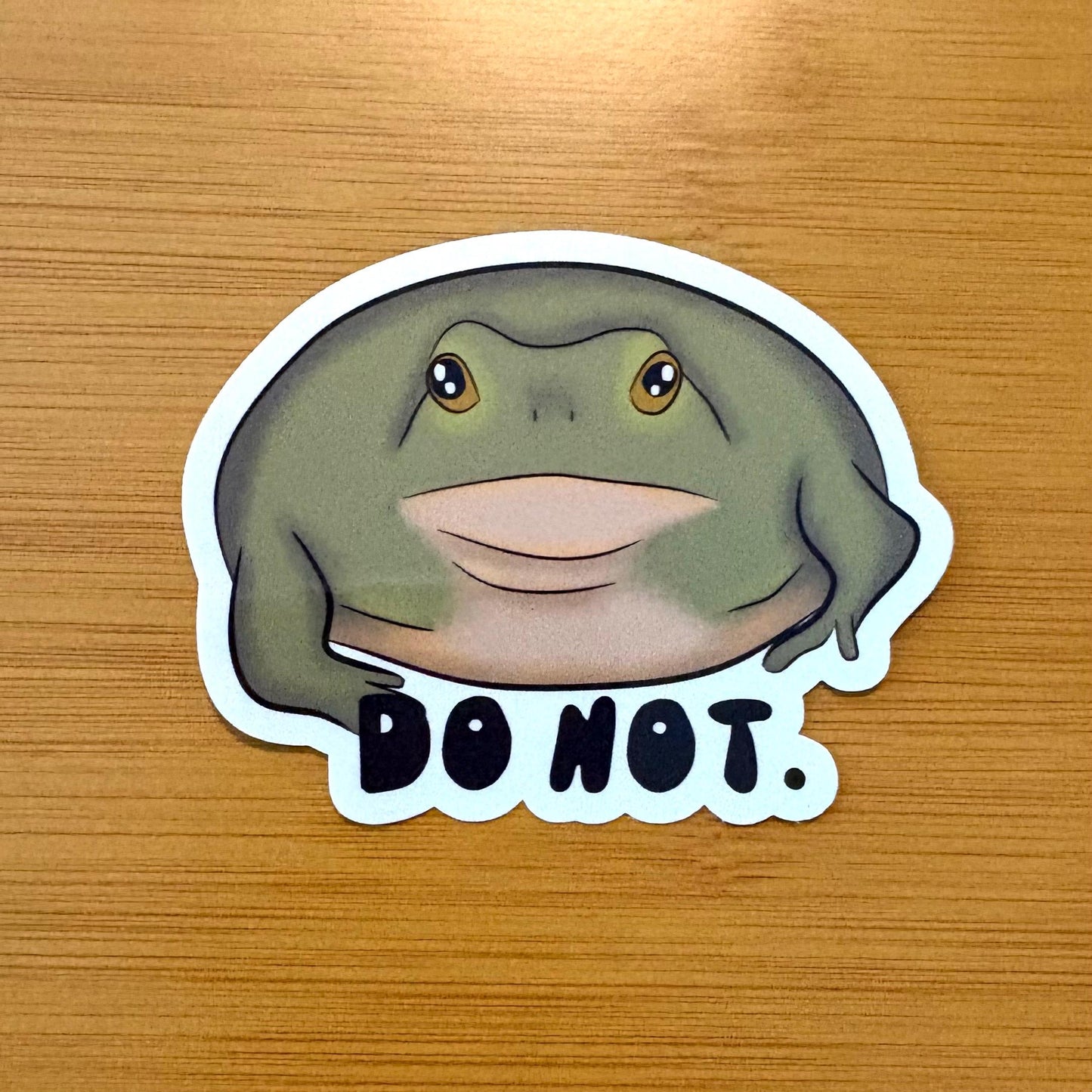 Do Not toad glossy vinyl laptop water bottle sticker decal