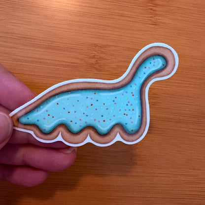 Loch Ness cookie 2.5” glossy vinyl laptop water bottle sticker decal