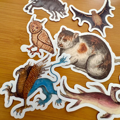 Medieval Art sticker pack glossy vinyl laptop water bottle decal