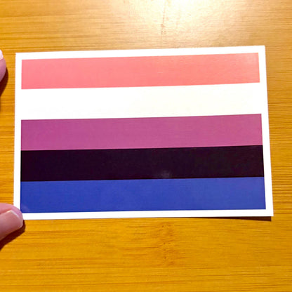 5 inch pride flag waterproof vinyl sticker glossy laptop water bottle decal