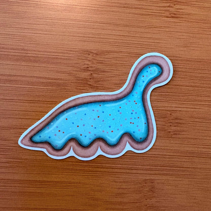 Loch Ness cookie 2.5” glossy vinyl laptop water bottle sticker decal