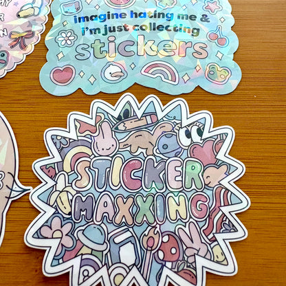 STICKER ADDICT sticker pack glossy vinyl laptop water bottle decal