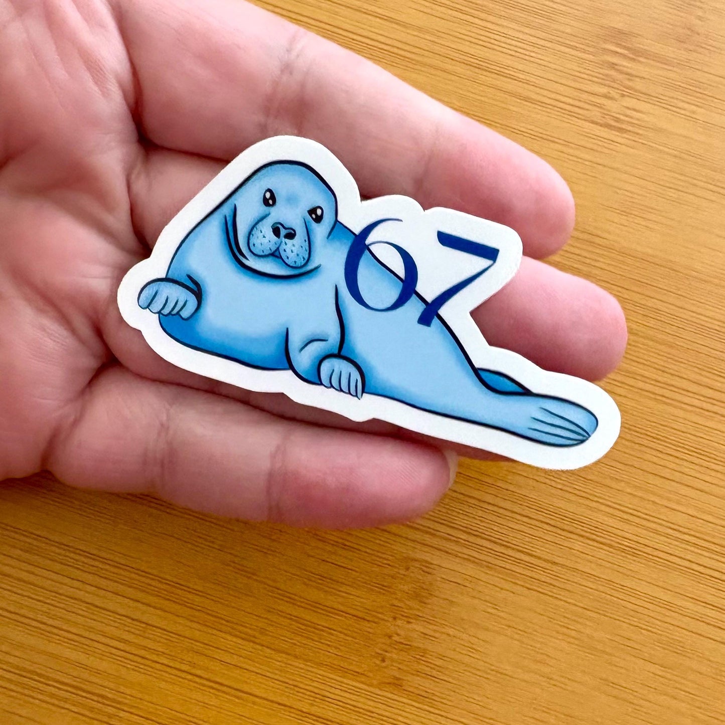 seal party 3 sticker pack glossy vinyl laptop water bottle decal