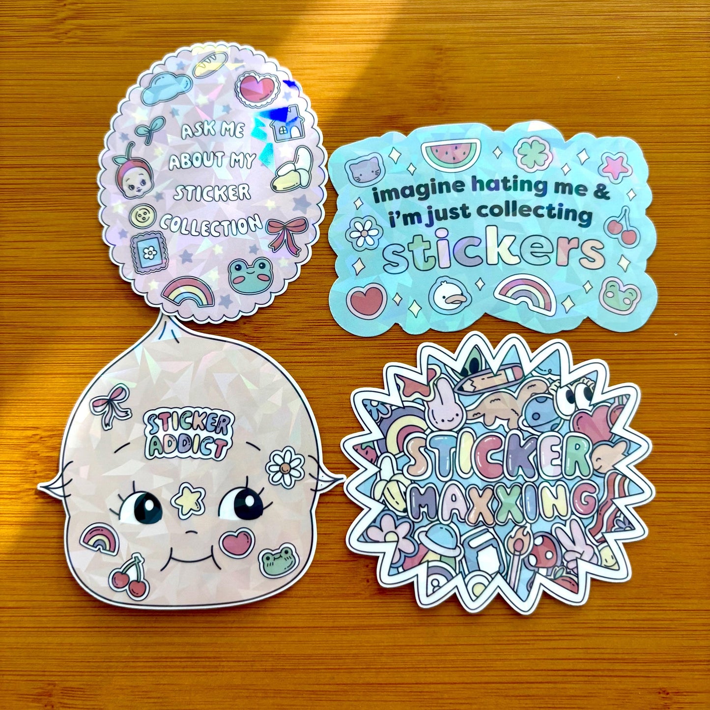 STICKER ADDICT sticker pack glossy vinyl laptop water bottle decal