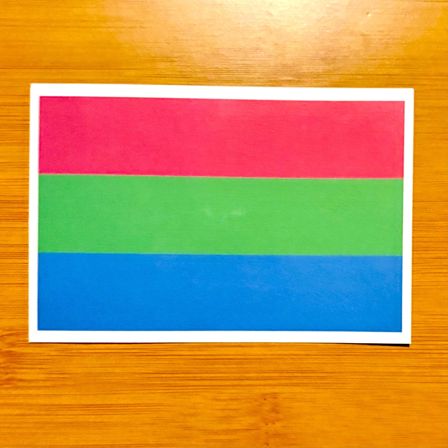 5 inch pride flag waterproof vinyl sticker glossy laptop water bottle decal