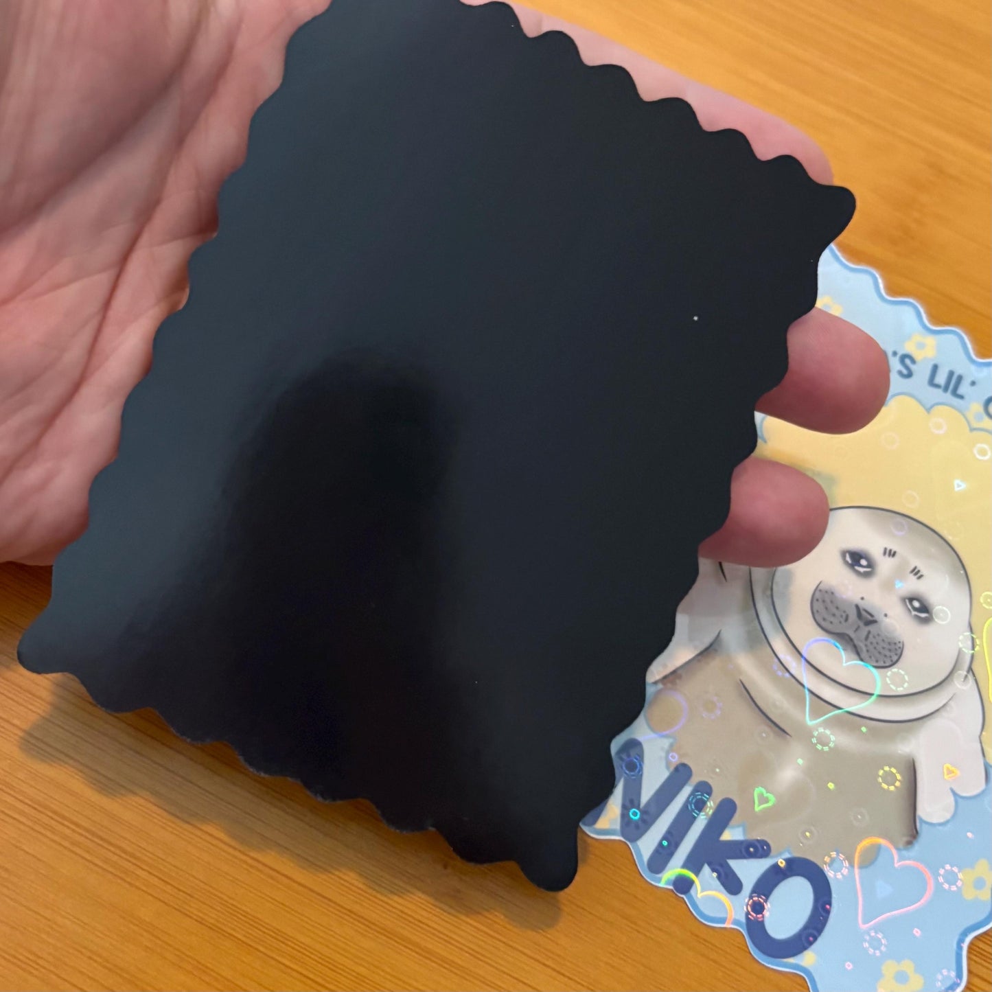 Niko the Seal cement boy 4x3” glossy vinyl sticker or magnet laptop water bottle sticker decal