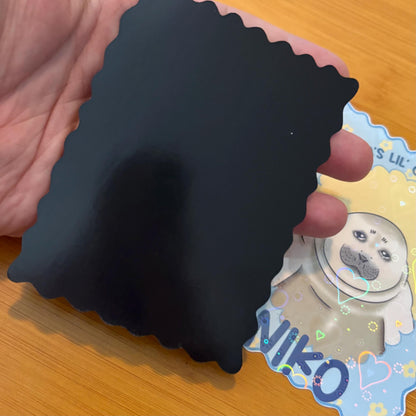 Niko the Seal cement boy 4x3” glossy vinyl sticker or magnet laptop water bottle sticker decal