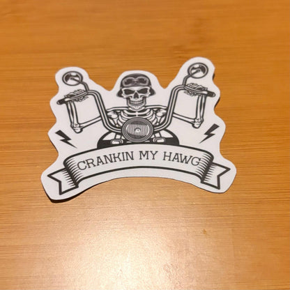 8 Pack Glossy Vinyl Hoss Hawg Crankin Stickers (Waterproof Laptop Decals)