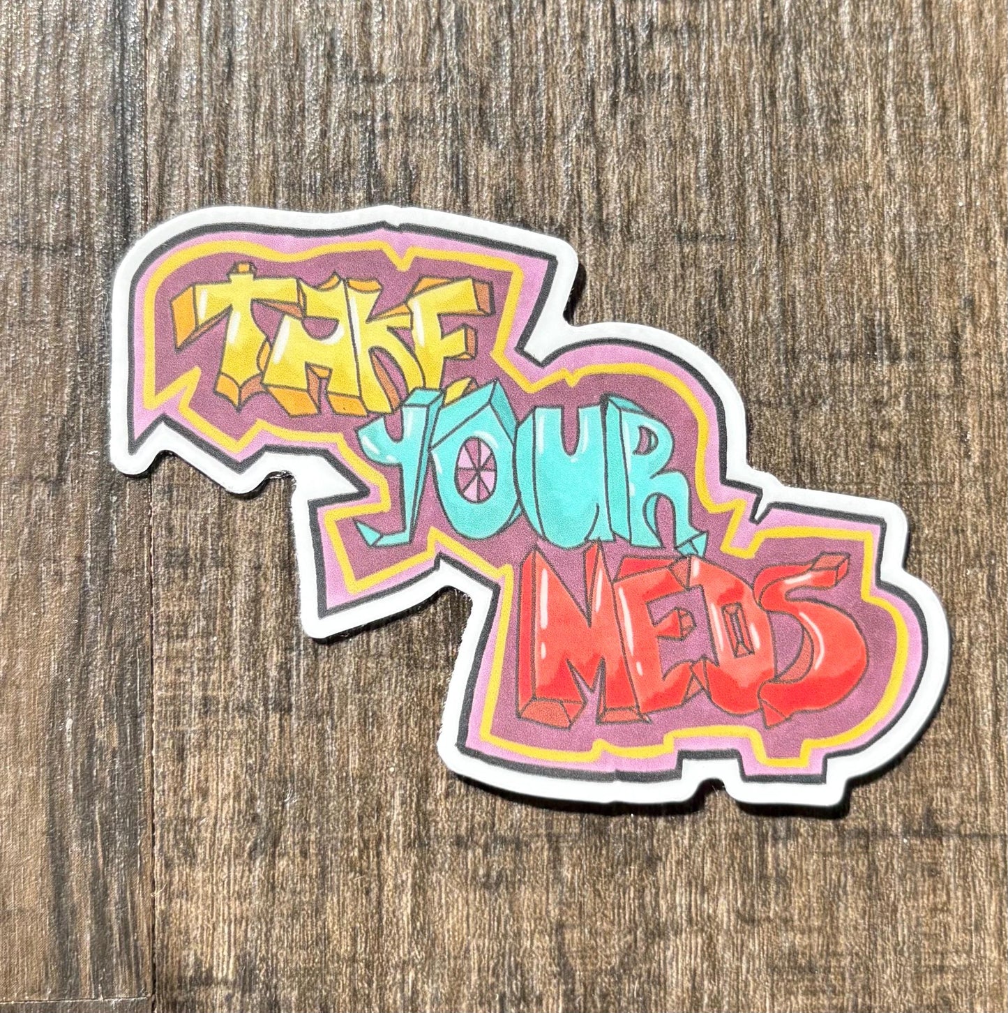 Because I Got High Sticker Pack: Matte and Glossy Vinyl Laptop Decals (6 Count)