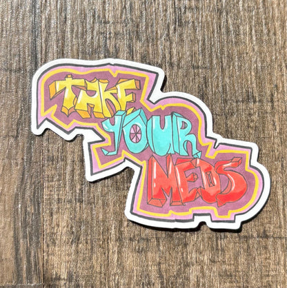 Because I Got High Sticker Pack: Matte and Glossy Vinyl Laptop Decals (6 Count)