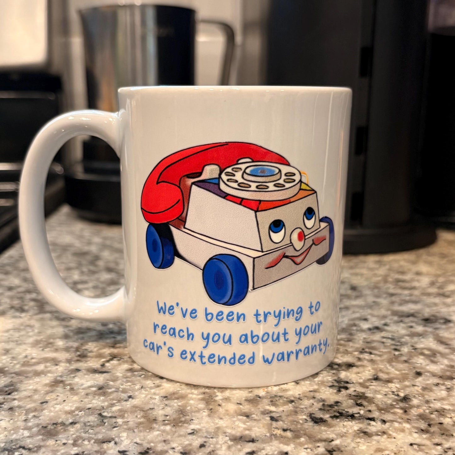 Extended Warranty Retro Toy Phone 11oz Coffee Mug