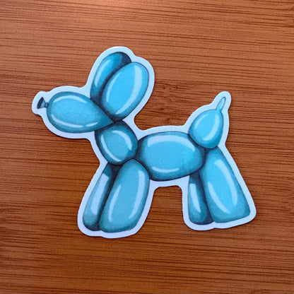 balloon dog 2.5” glossy vinyl laptop water bottle sticker decal