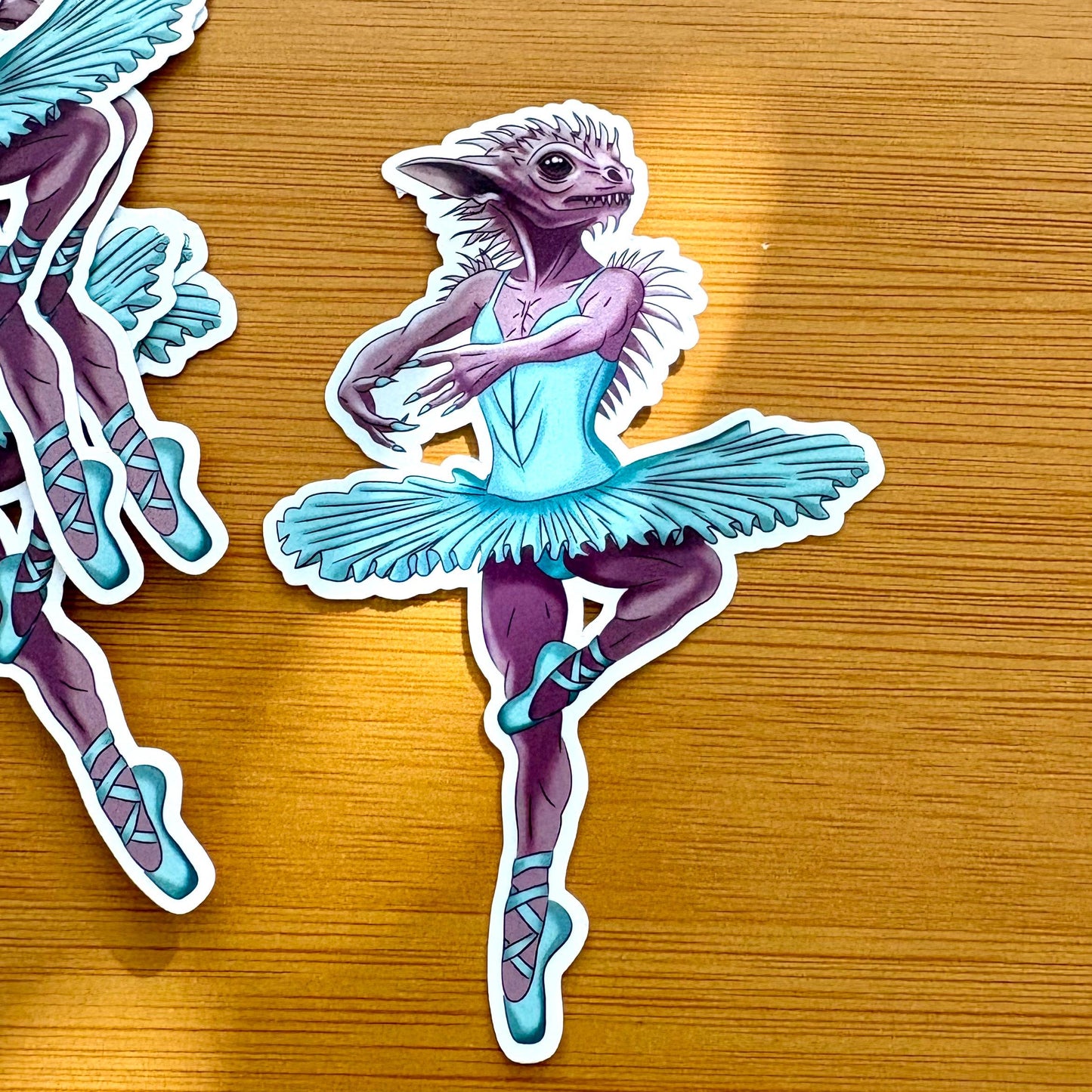 Dance of la CHUPACABRA glossy vinyl laptop water bottle sticker decal