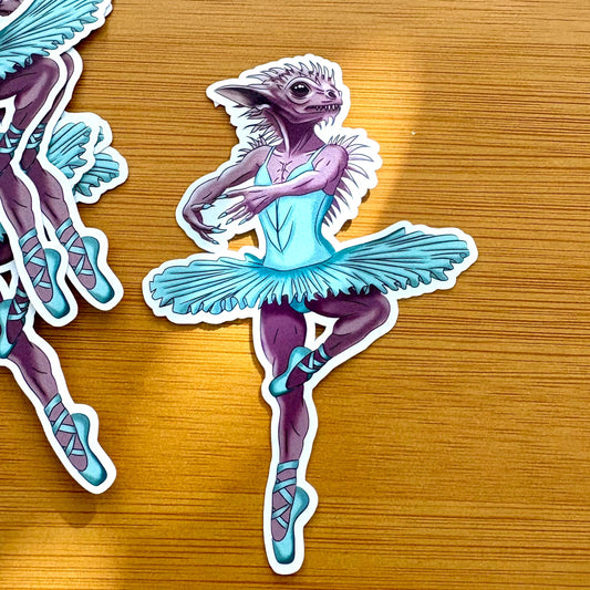 Dance of la CHUPACABRA glossy vinyl laptop water bottle sticker decal