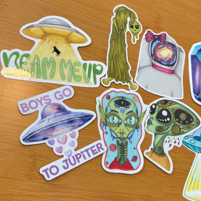 The Truth is Out There Glossy Vinyl Laptop Decals (8 Count)