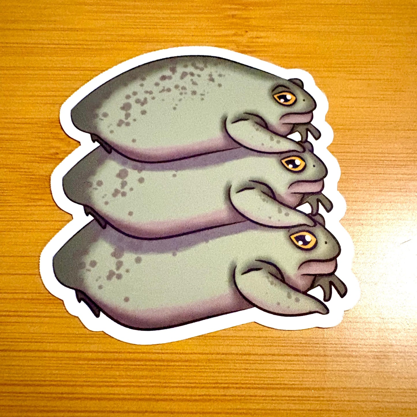 stack o toads glossy vinyl laptop water bottle sticker decal