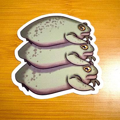 stack o toads glossy vinyl laptop water bottle sticker decal