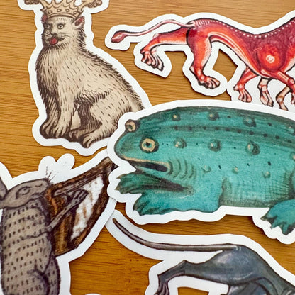 Medieval Art sticker pack glossy vinyl laptop water bottle decal