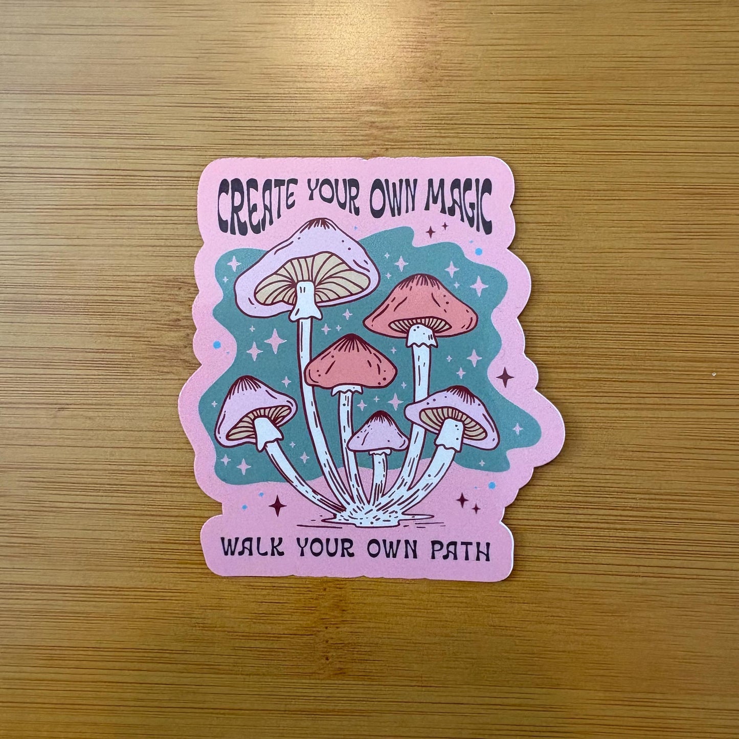 Boho style large inspirational motivational glossy vinyl waterproof stickers