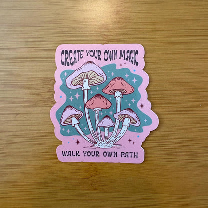 Boho style large inspirational motivational glossy vinyl waterproof stickers