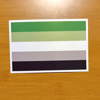 5 inch pride flag waterproof vinyl sticker glossy laptop water bottle decal