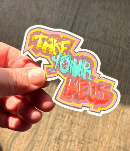 Because I Got High Sticker Pack: Matte and Glossy Vinyl Laptop Decals (6 Count)