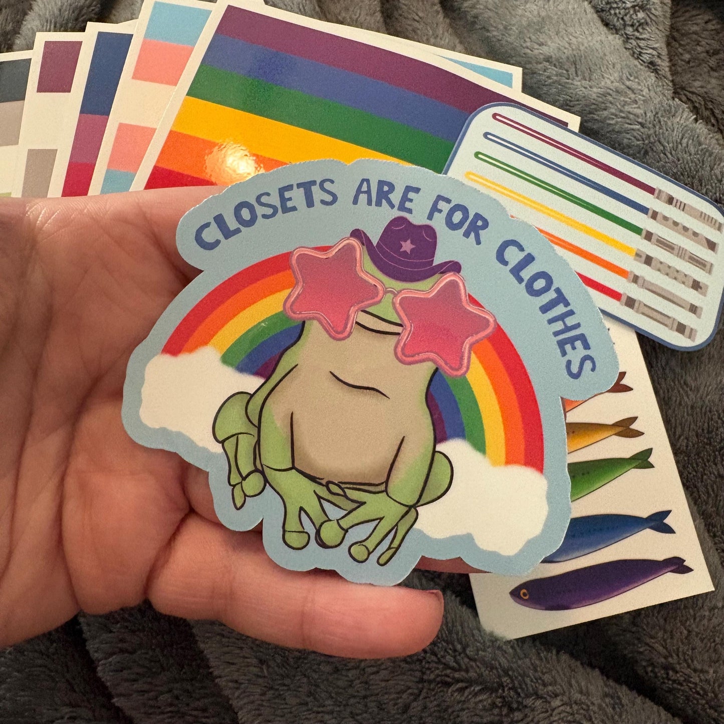 LGBTQ Pride Sticker Pack - You Choose Pride Flag waterproof vinyl sticker glossy laptop water bottle decal