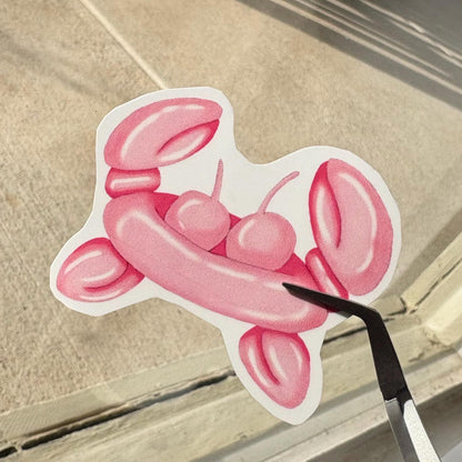 6 Pack Glossy Vinyl Balloon Dawg Stickers (Waterproof Laptop Decals)