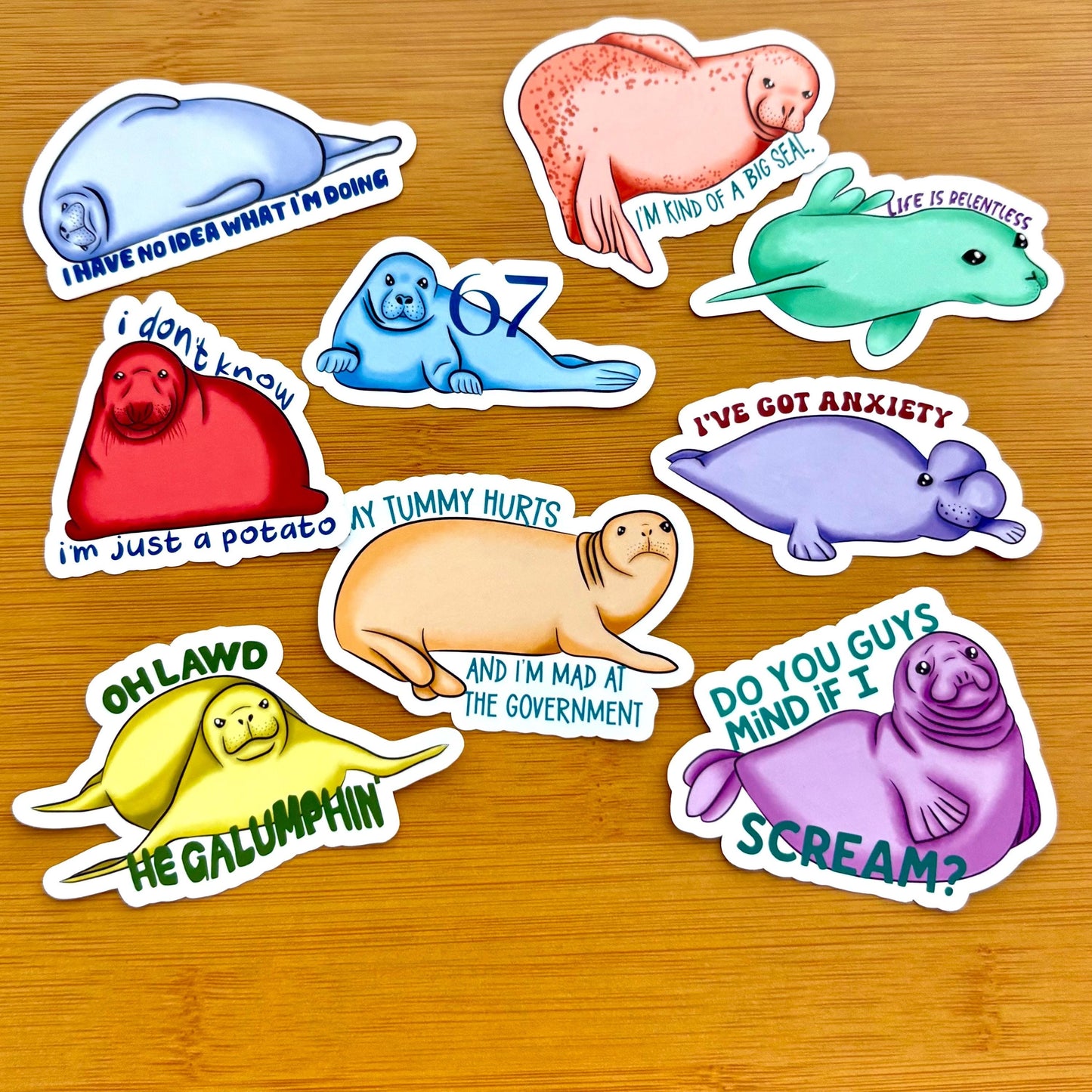 Seal Sticker | "Do You Guys Mind If I Scream?" Glossy Vinyl Decal