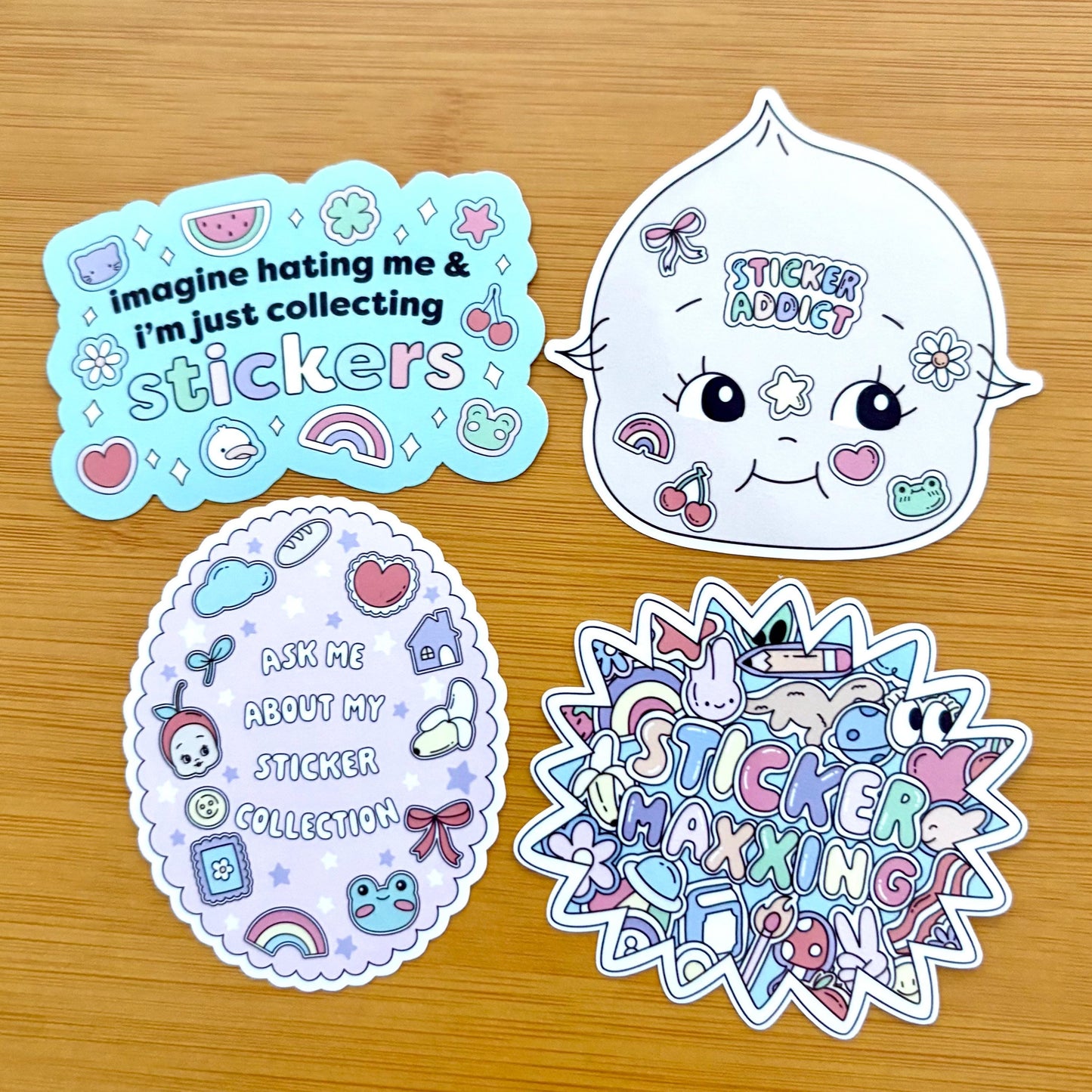 STICKER ADDICT sticker pack glossy vinyl laptop water bottle decal